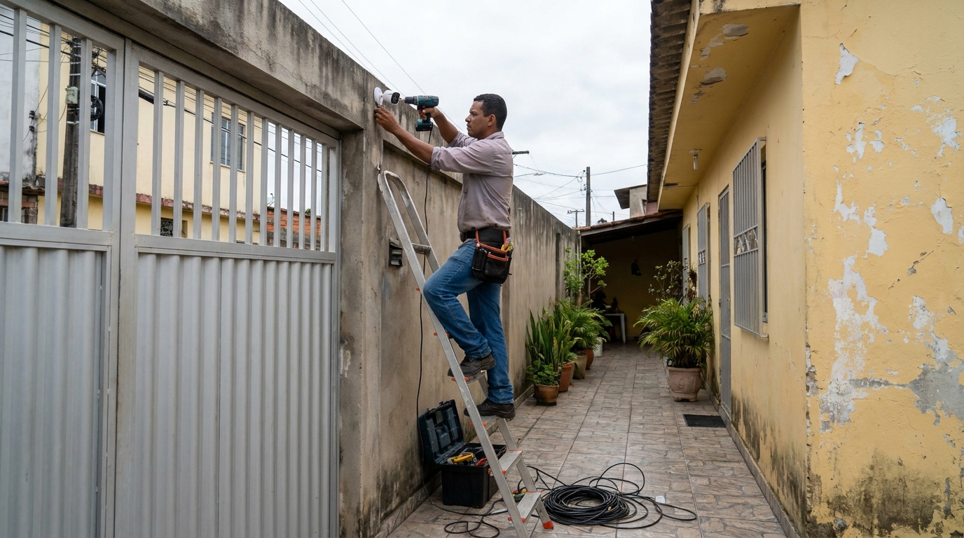 Passagem de cabeamento em Teresina‑PI